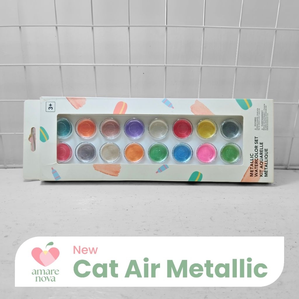 

[NEW] Miniso Metallic Watercolor / Cat Air Metalik Set 18