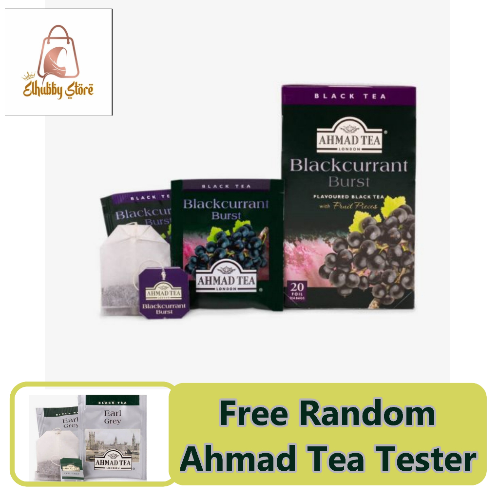 

Ahmad Tea Blackcurrant Burst 1 Box - Teh Dengan Rasa Buah dalam kemasan sachet