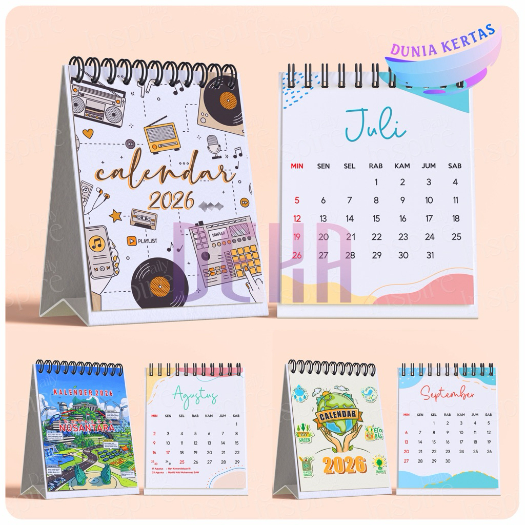 

READY KALENDER MEJA 2026 / CALENDAR 2026 / KALENDER KANTOR / KALENDER AESTETIK / CALENDAR 2026