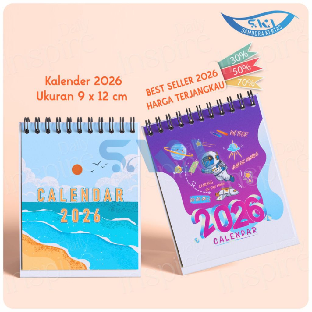 

Kalender Meja 2026 Mini Murah / Kalender Aesthetic / Kalender Sprial Motif Lucu 2026