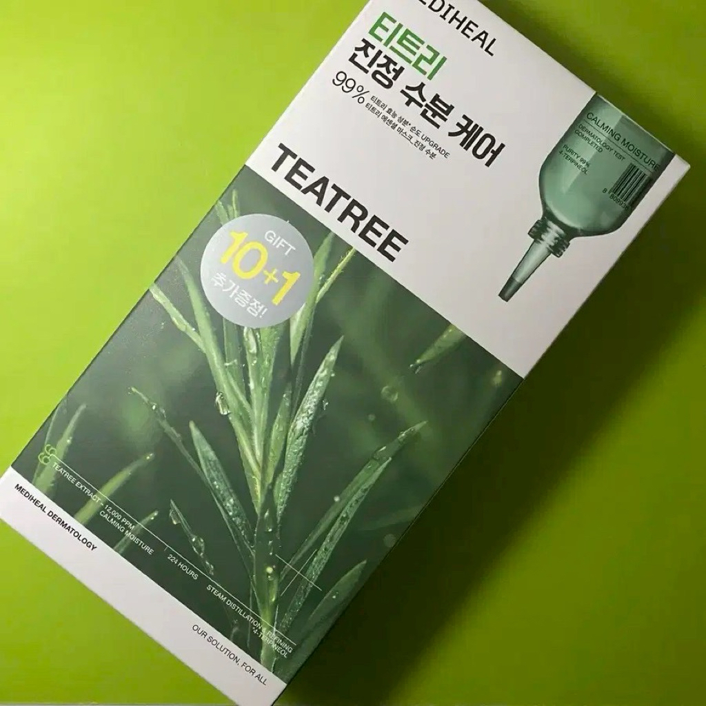 MEDIHEAL Teatree Essential Sheet Mask Pack Box 10+1