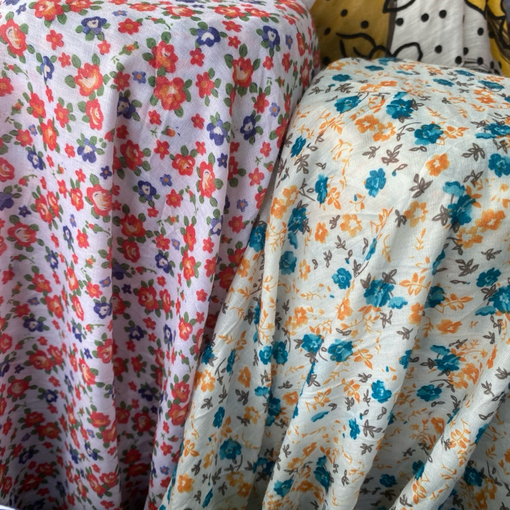 kain katun paris katun paris motif premium kain meteran harga per 0.5 meter