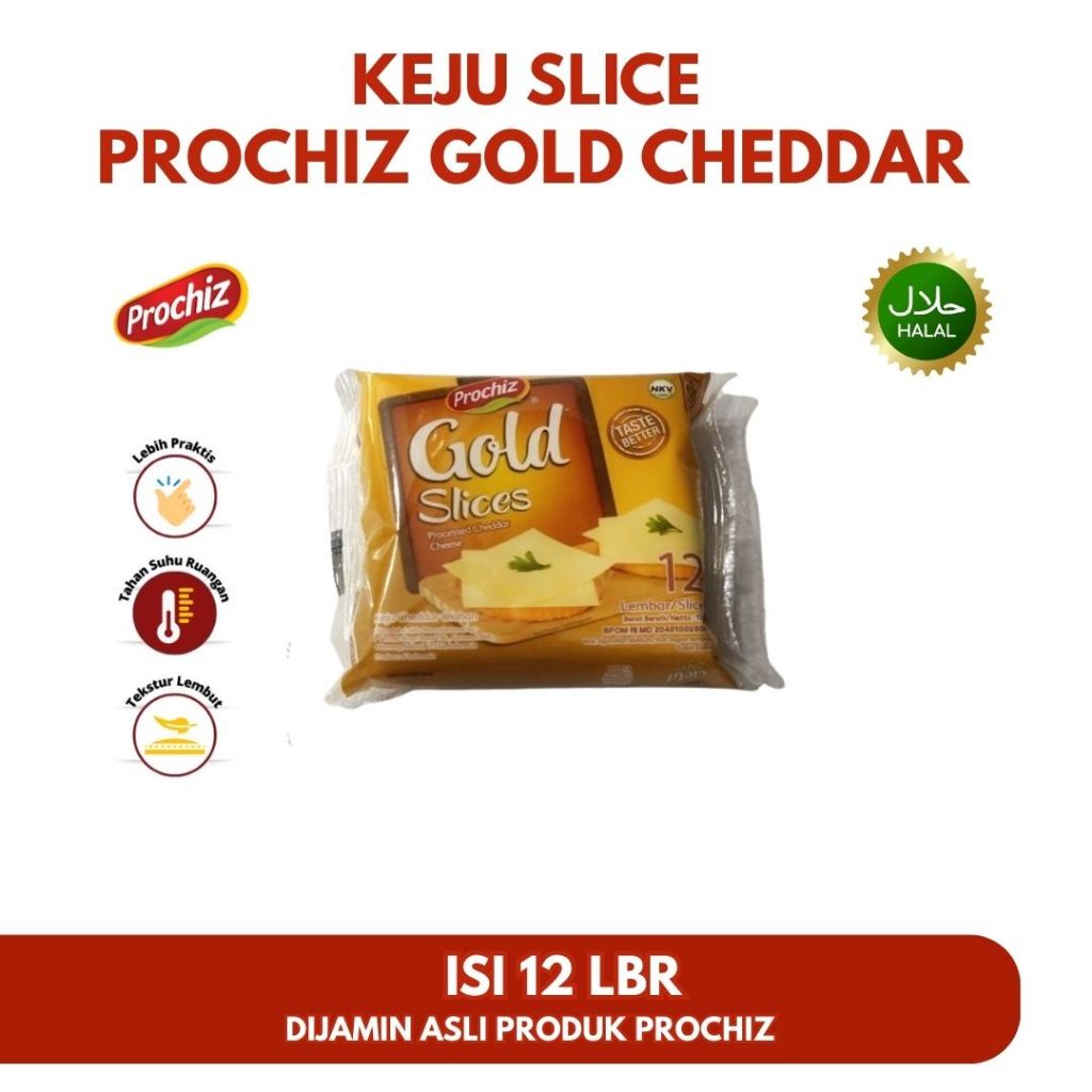 

Keju Slice Prochiz Cheddar Gold