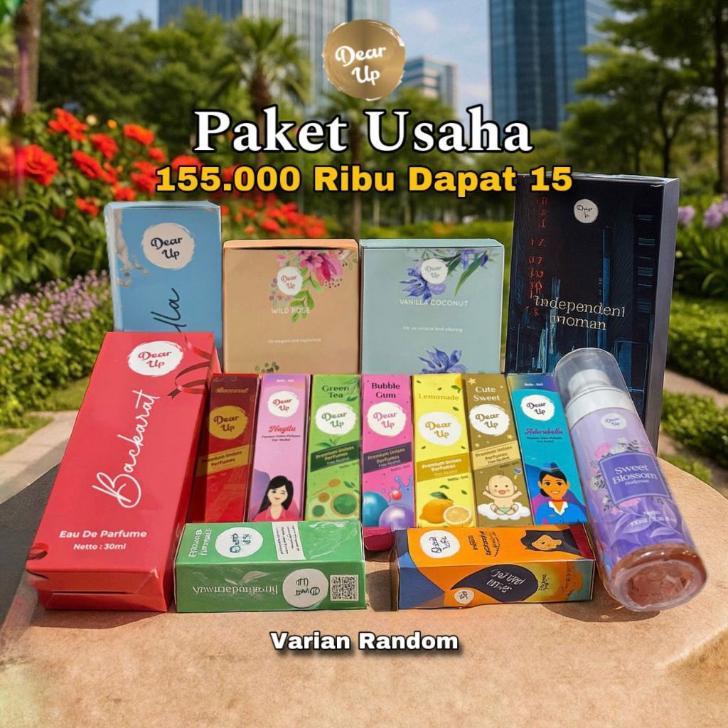 PAKET USAHA DEAR UP DAPAT 15 PARFUM