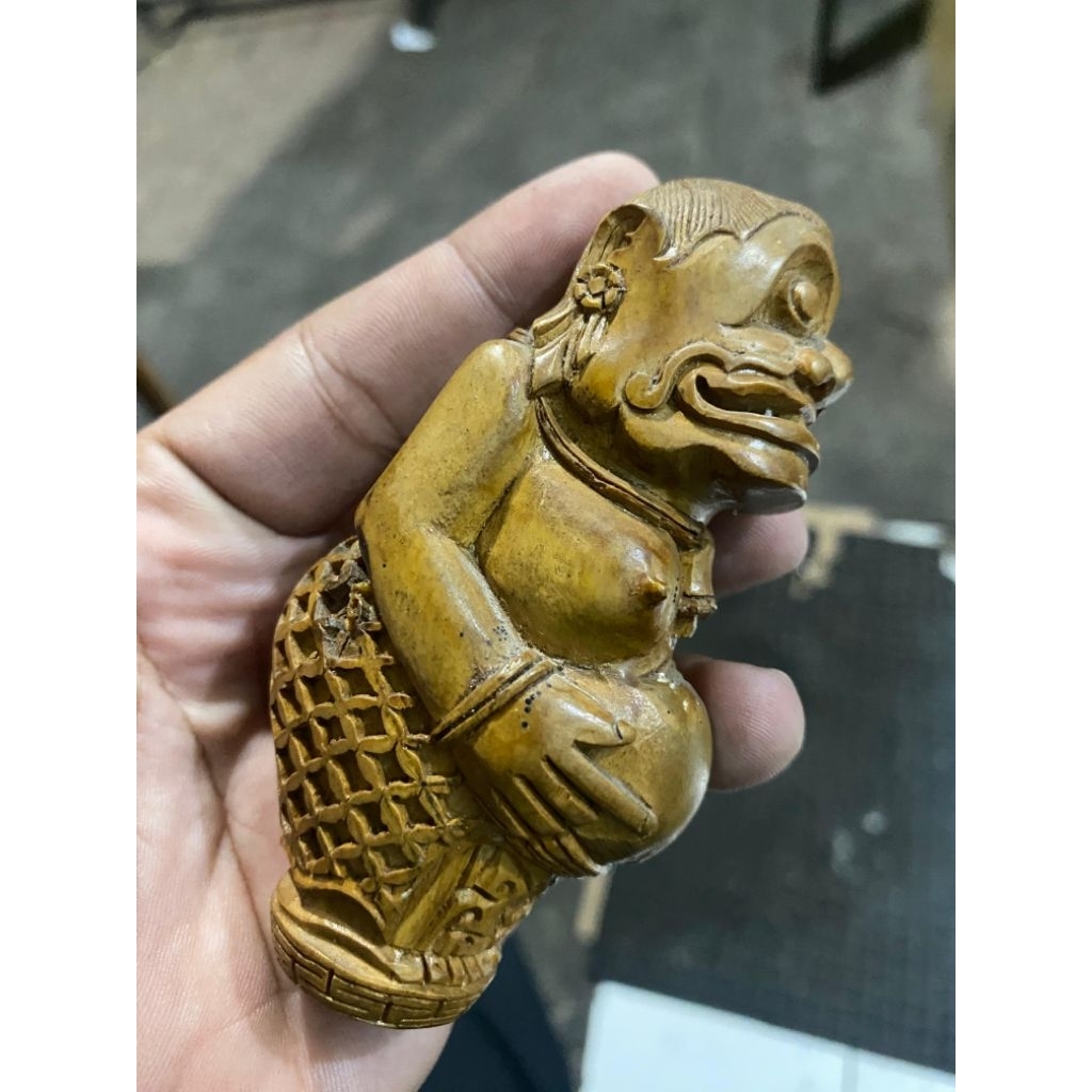 Hulu Deder Keris Lamen Punokawan Bagong Deder Keris Kuno Ukiran Bagong