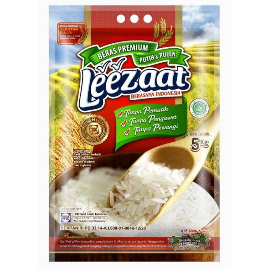 

BERAS LEEZAAT 5KG Beras Berkualitas Tinggi Beras Untuk Sehat