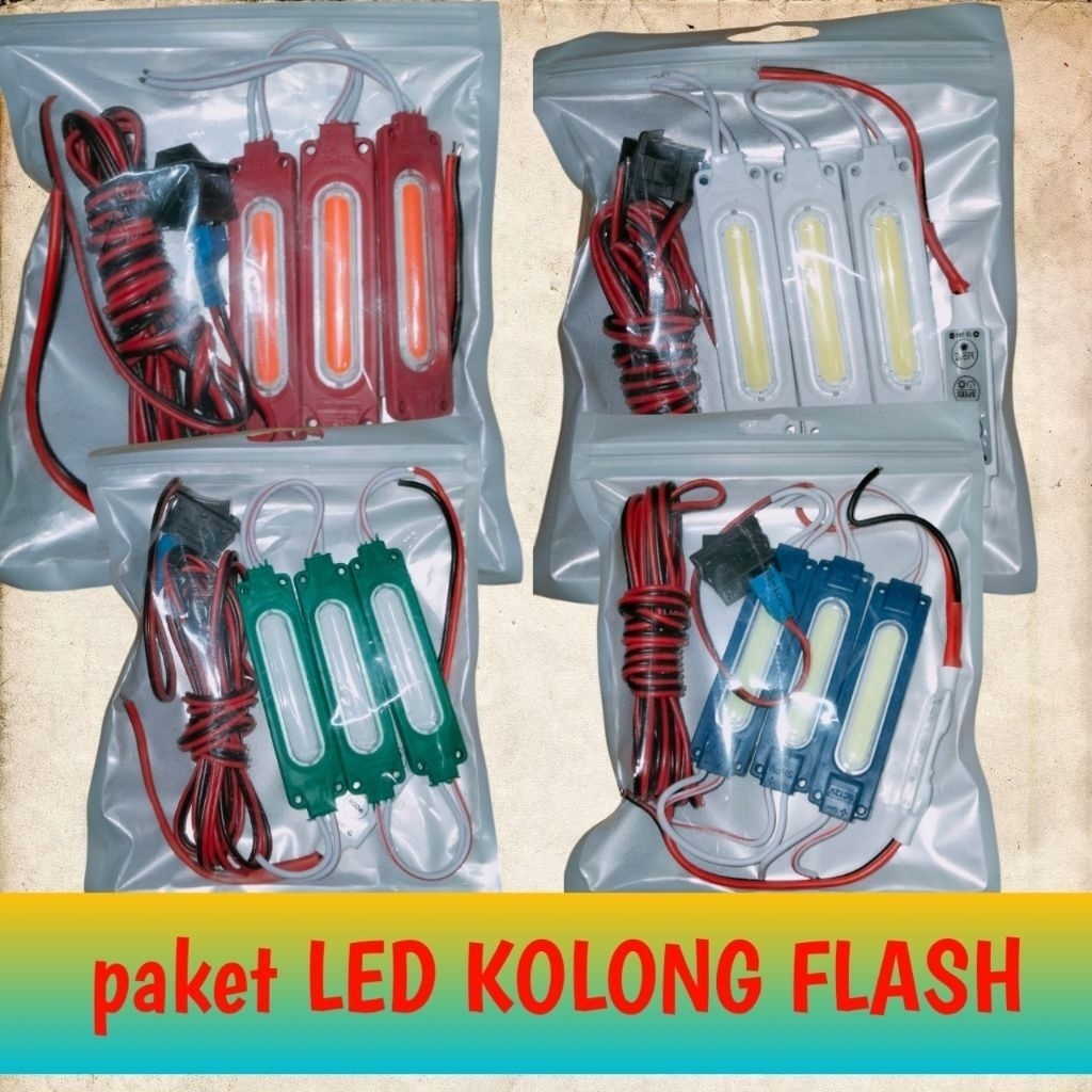 PAKET LED KOLONG KEDIP 12V
