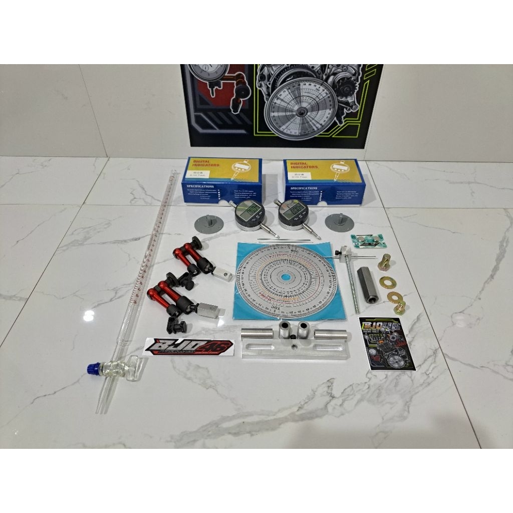 busur derajat dial set digital lengkap dengan buret kaca 25ml dayel digital universal flexible robot