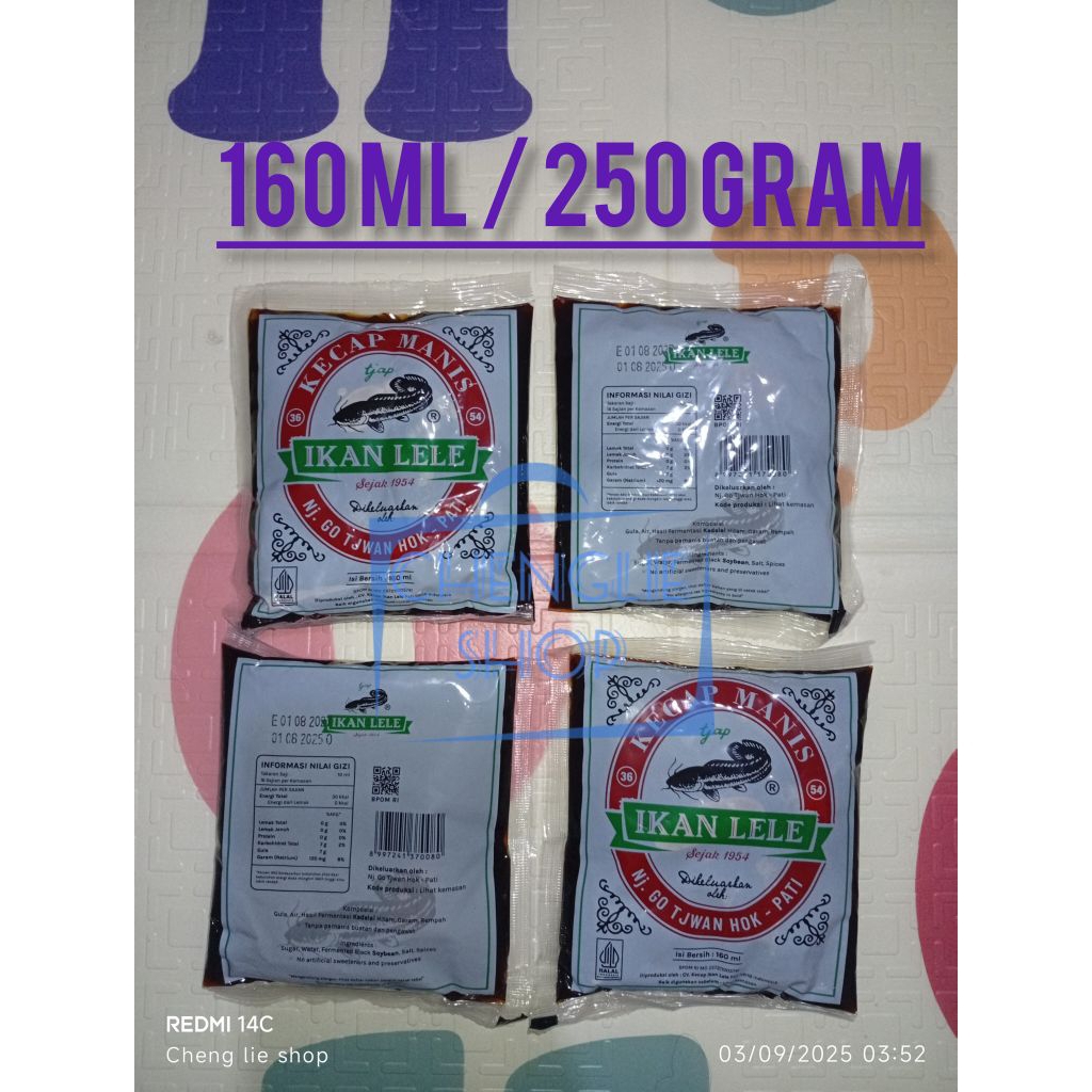 

KECAP LELE KHAS PATI 160 ML / 250 GRAM