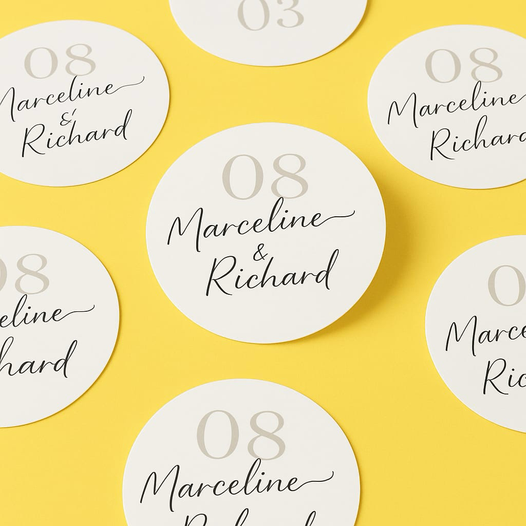 

345pcs Stiker Custom Undangan Weding Souvenir Nama Aestetic