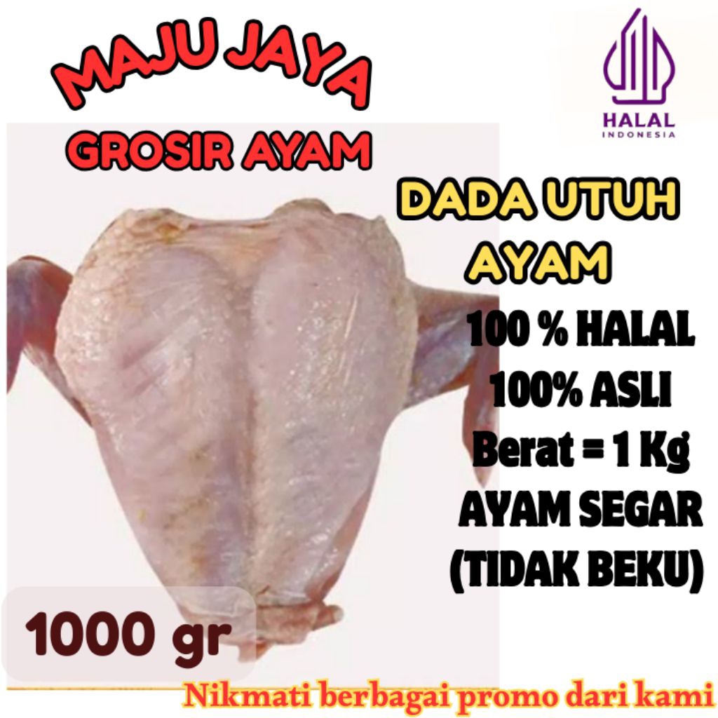 

DADA UTUH 1Kg (1000gr) DADA UTUH AYAM PECEL / DADA ATAS AYAM/ SEGAR / BERSIH / AYAM BROILER / AYAM NEGRI / AYAM BERKUALITAS /FRESH BERSIH / TIDAK BEKU / HALAL / AMAN DIKONSUMSI