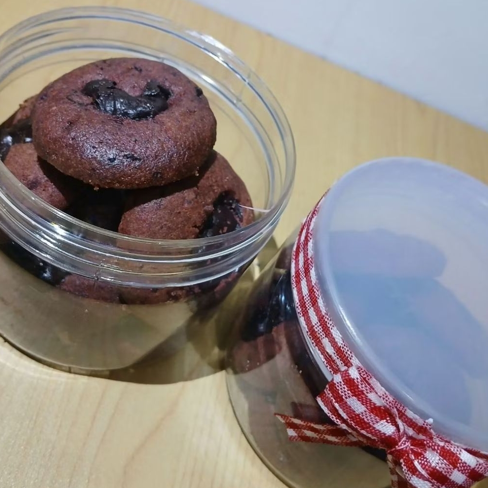 

heart cookies, rasa red velvet