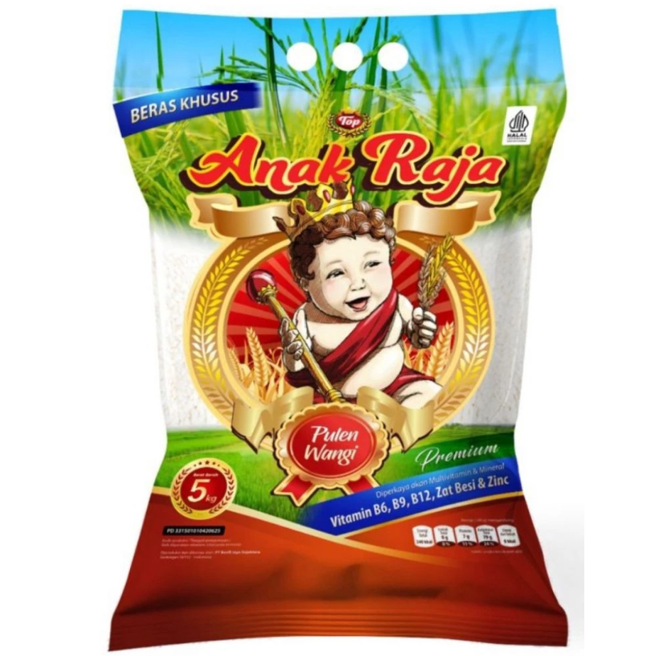

Pilihan- Beras khusus Cap anak Raja pulen wangi 5Kg