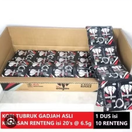 

Kopi Tubruk Asli Gadjah Sachet 7gr