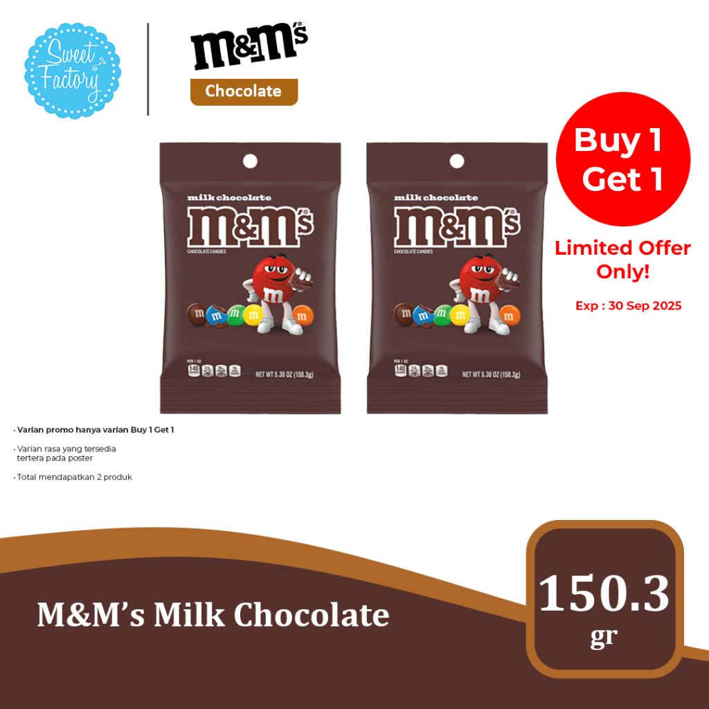 

M&M's Chocolate bag 5 oz - Makanan Impor USA