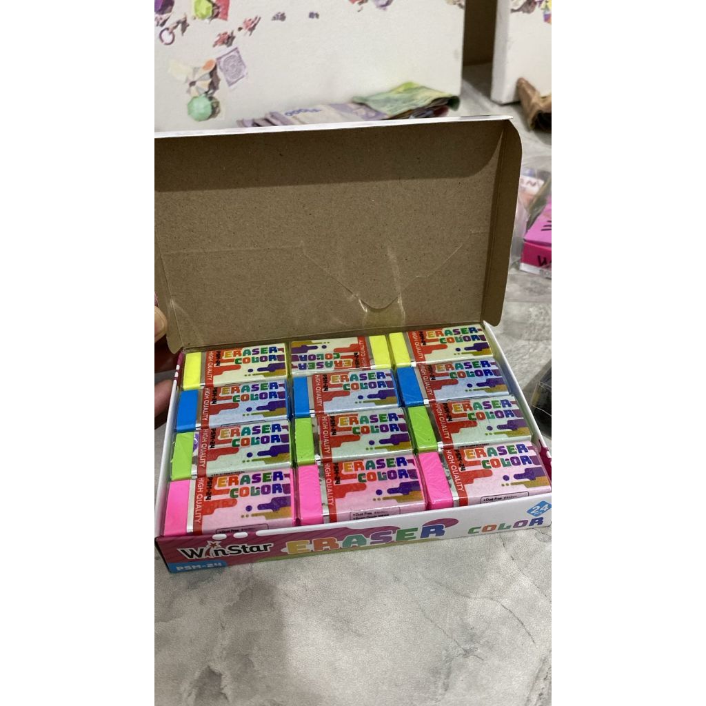 

24pcs Penghapus WARNA VIRAL/ Penghapus / 1pack UKURAN BESAR