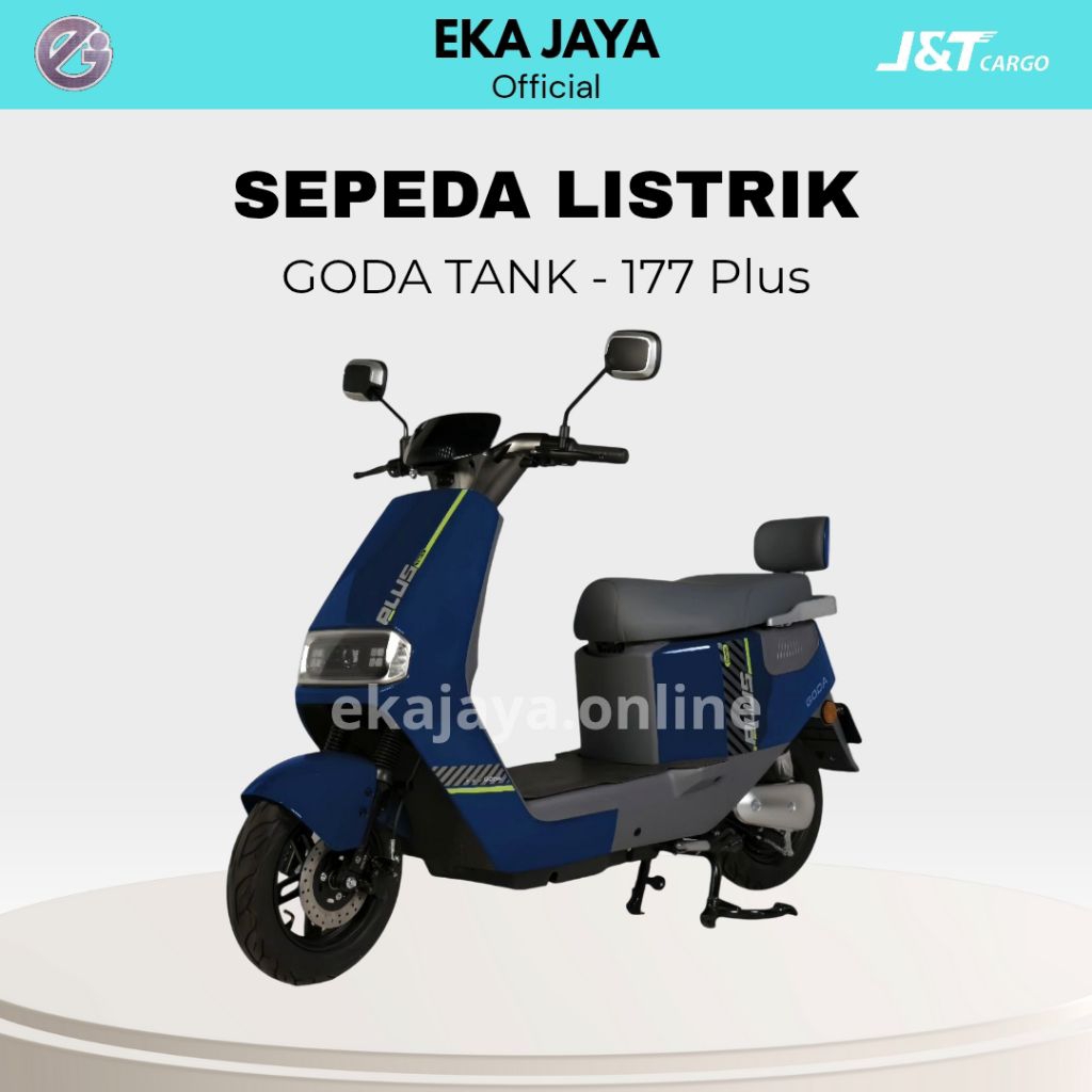 Sepeda Listrik / E-Bike Goda Tank GD 177 Plus - Biru