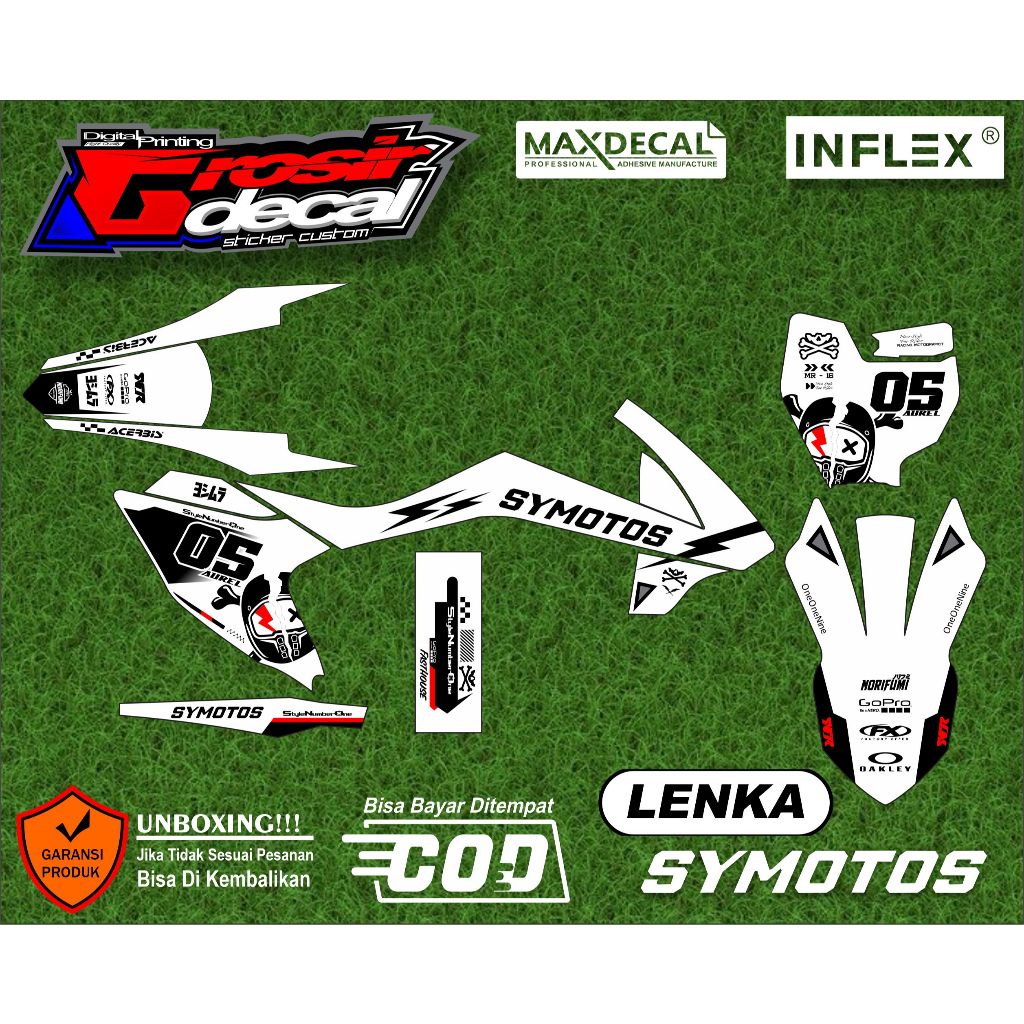 Decal Sticker Trail Mini Mini Trail LENKA 125cc / RFZ 125cc / SYMOTO 110cc Full Body Free Custom