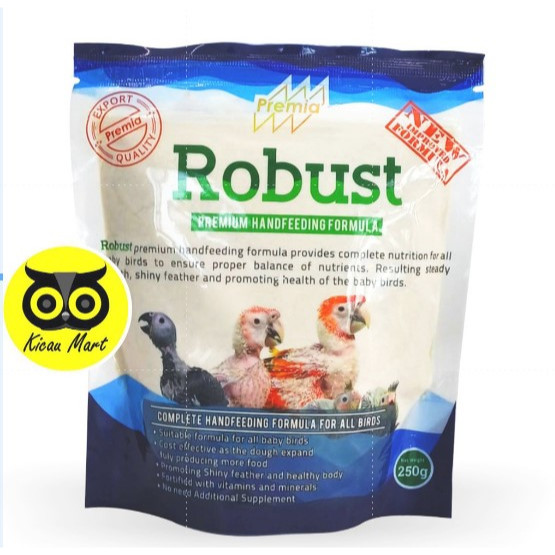 kjg KICAU MART PAKAN AROBUST IMPORT 250g