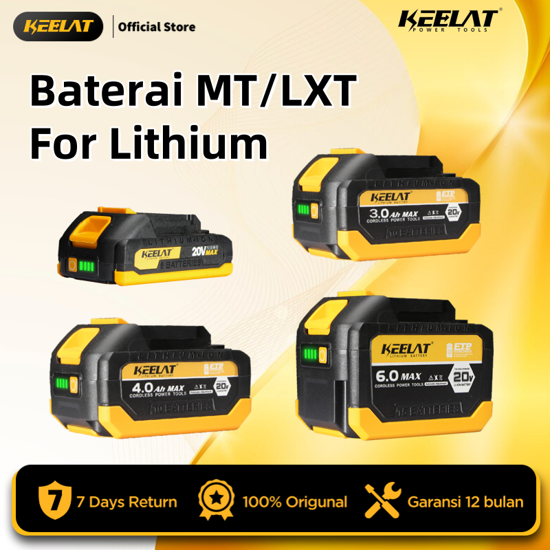 【KEELAT MT】Baterai Bor Listrik Untuk Baterai Desain MT Baterai Stopkontak MT Baterai Isi Ulang Alat 
