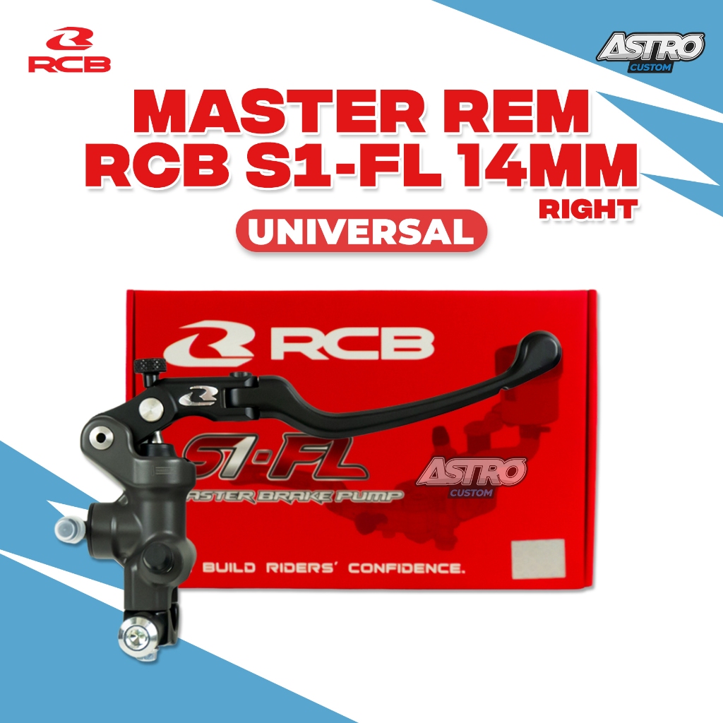 RCB Master Rem Right Vario 125 150 160 Genio Deluxe Beat Fi Scoopy ESP Handle S1-FL 14 MM Anodised