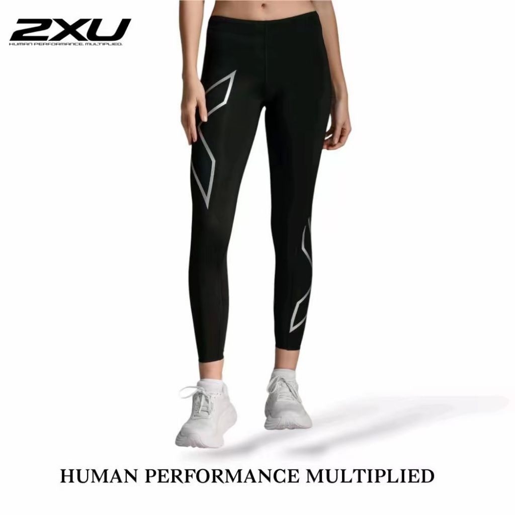 2xu Core Compression Tights Womens Black Silver