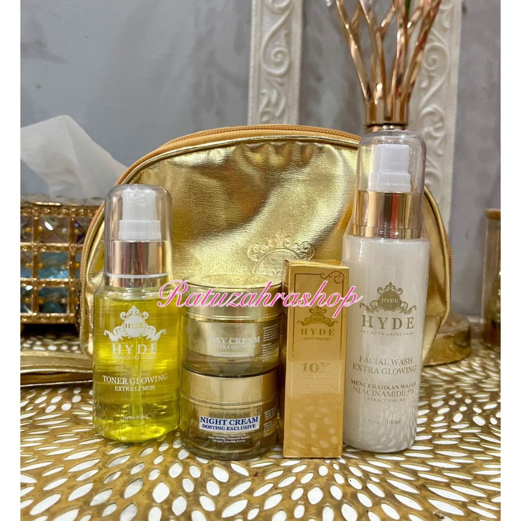 TERBARU PAKET ISI. 5 HYDE SKINCARE ORIGINAL BPOM/CREAM HYDE BEAUTY SKINCARE