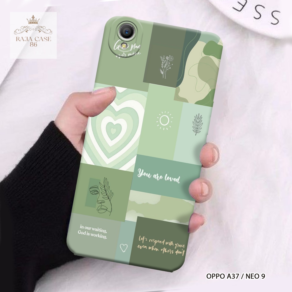 Case Oppo A37 / Oppo Neo 9 - Rajacase - casing Oppo A37 - Motif case Aesthetic - Pelindung handphone