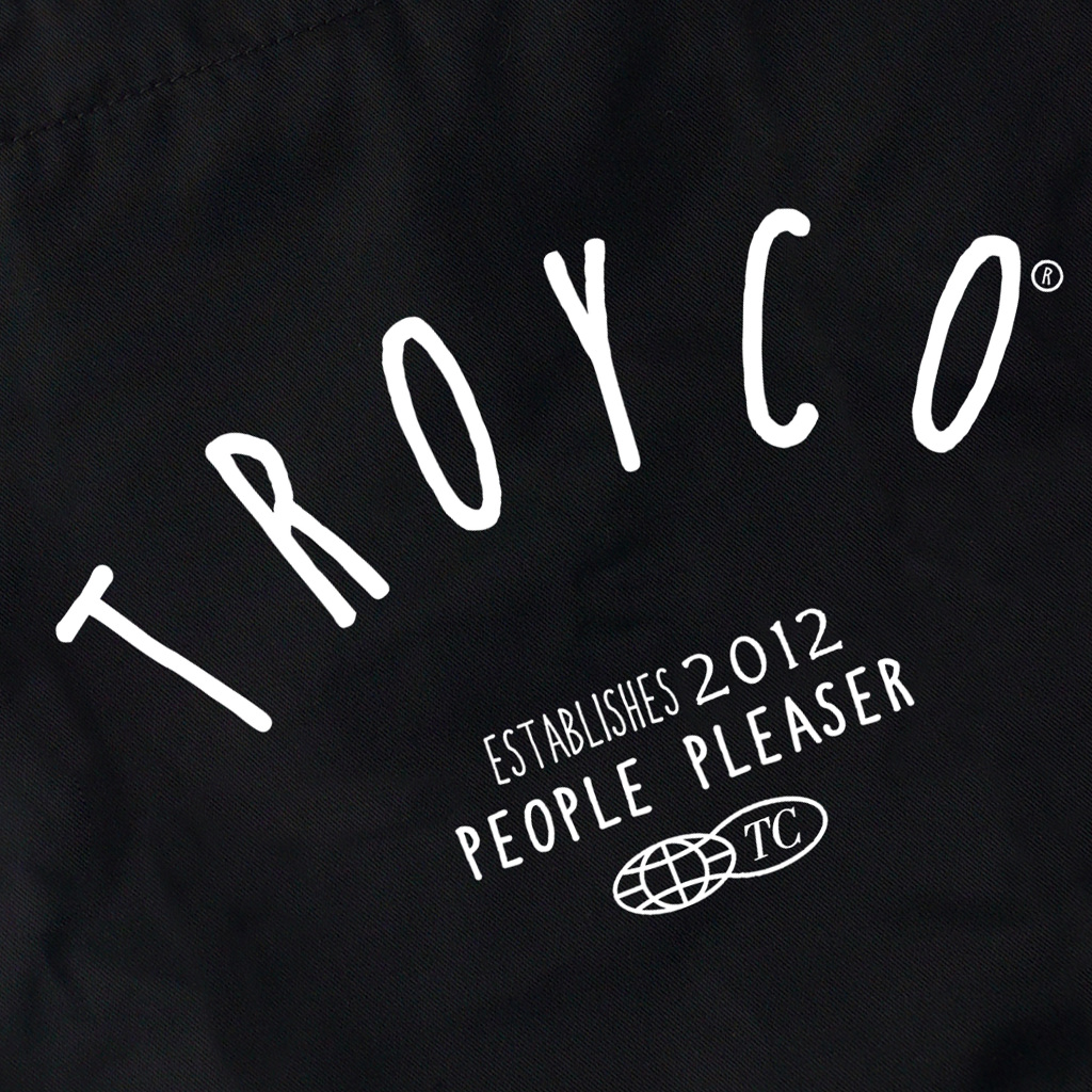 Troy Company Totebag Black People Pleaser - Tas Tote bag Hitam TB 3292