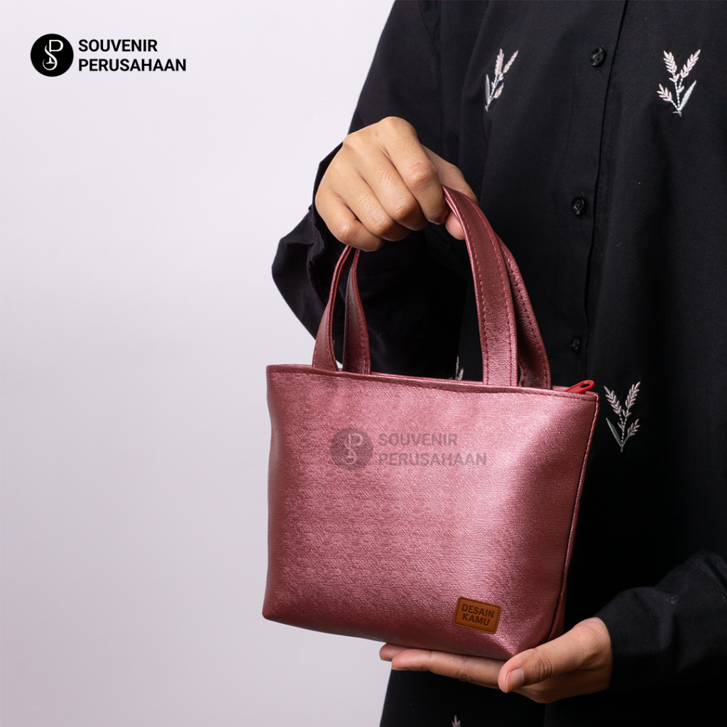 Souvenir Pernikahan Tas Wanita Elegan Bahan Prada Gliter souvenir wedding Murah Premium Totebag Cust