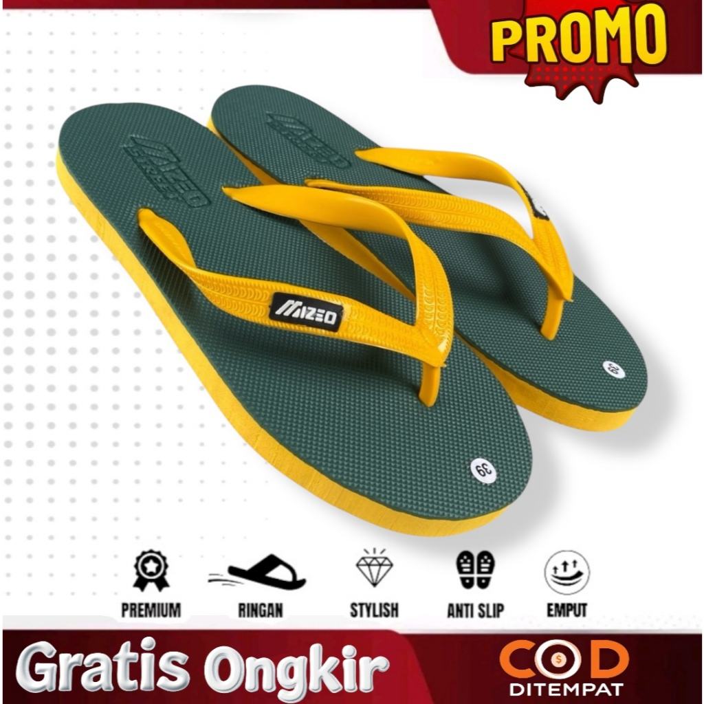 SANDAL JEPIT PRIA WANITA FLIPPER KARET LENTUR