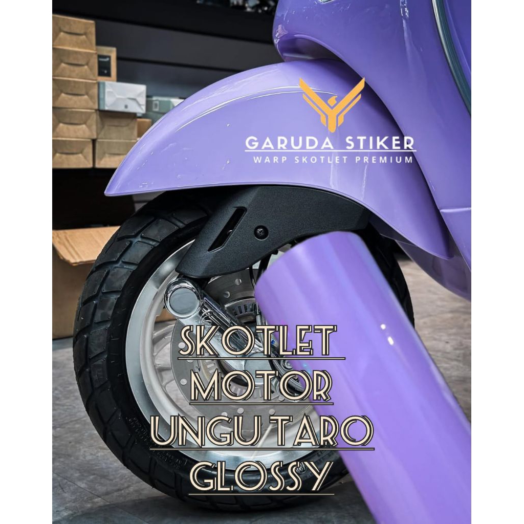 Skotlet Stiker Body Motor Ungu Glosy Skotlet Motor Ungu Lilac