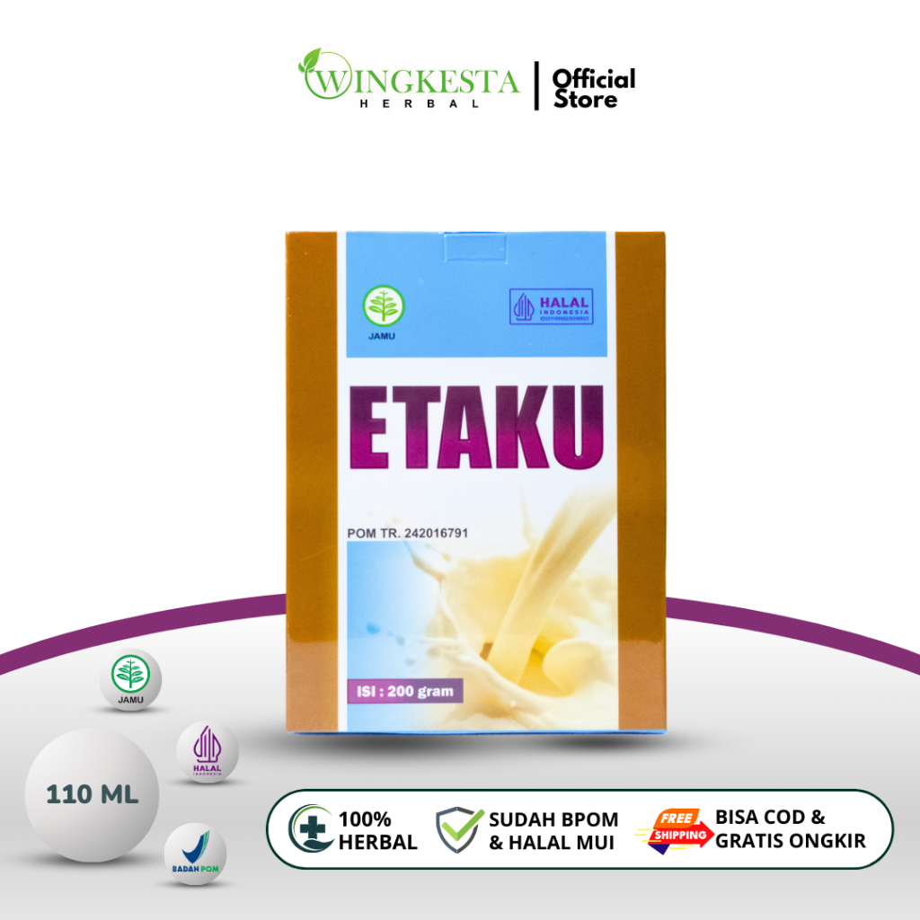 

Wingkesta Herbal - ETAKU Susu Kambing Etawa Sudah BPOM dan Halal Bergaransi