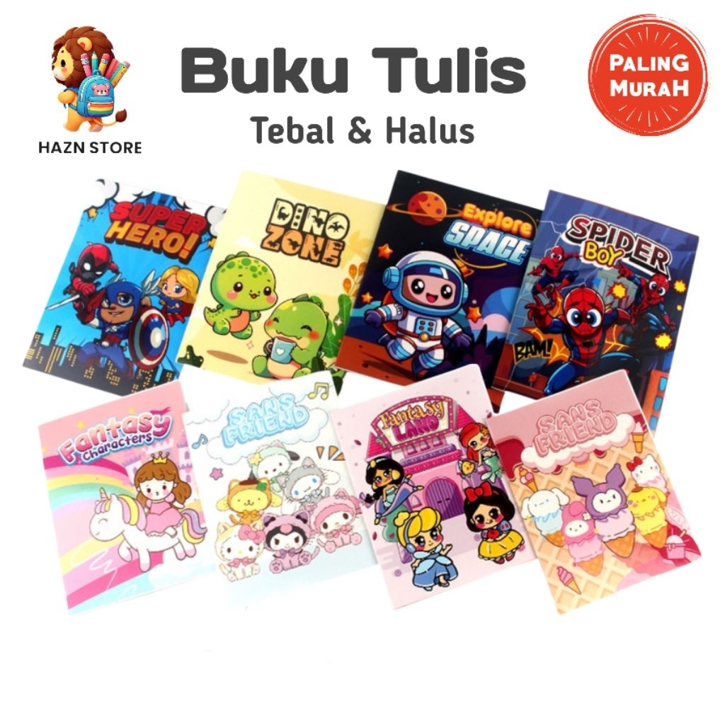 

Buku Tulis Eselon 38 & 42 & 58 Lembar / Buku Tulis Campus / Buku Tulis Murah (1 Pcs)