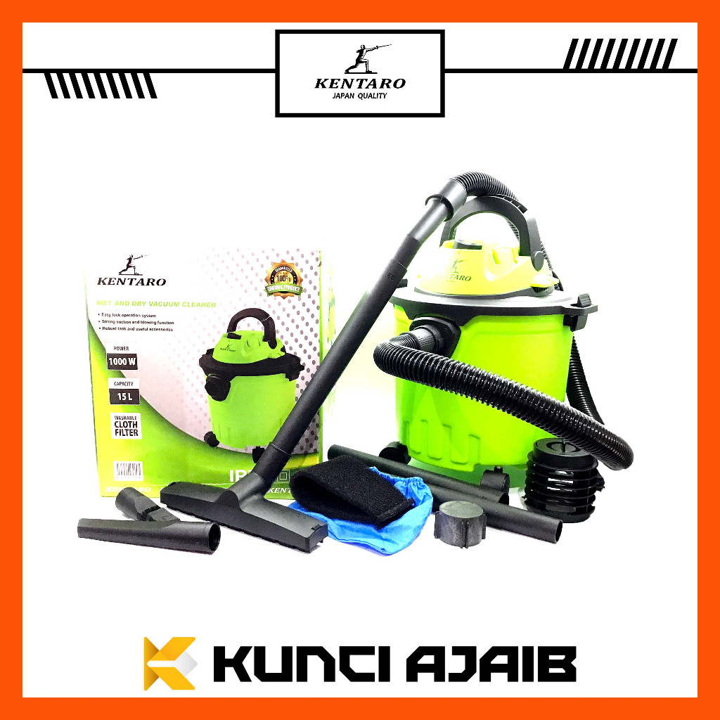 KENTARO KTR192 Mesin Vacuum Cleaner 15 Liter WET DRY Sedot Vacum Debu