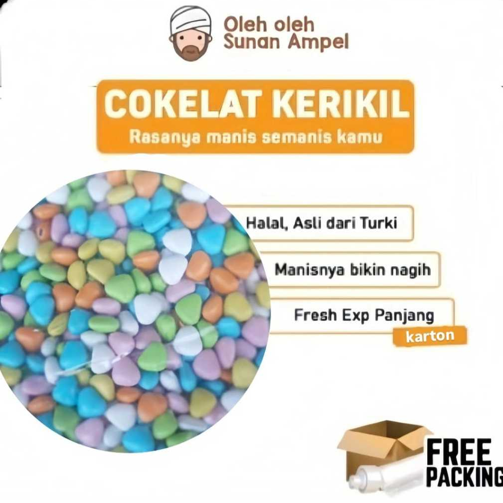 

COKELAT KERIKIL (DUS) 5KG KHAS TURKI CHOCOLATE MOODBOOSTER OLEH-OLEH HAJI UMROH HALAL