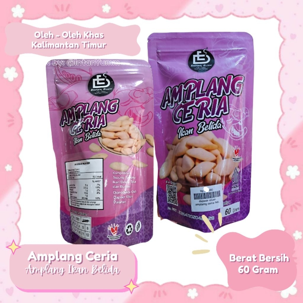 

Amplang Ceria Ikan Belida 60gr - Oleh Oleh Khas Kalimantan Timur