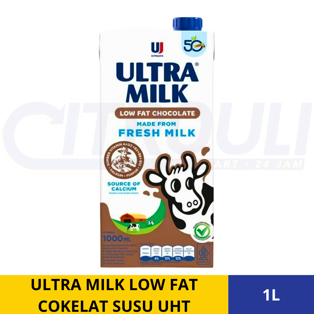 

ULTRA MILK LOW FAT COKELAT SUSU UHT 1L