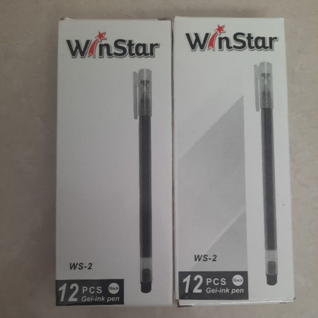 

Pena pulpen GEL WINSTAR WS-2 Hitam 0.5mm