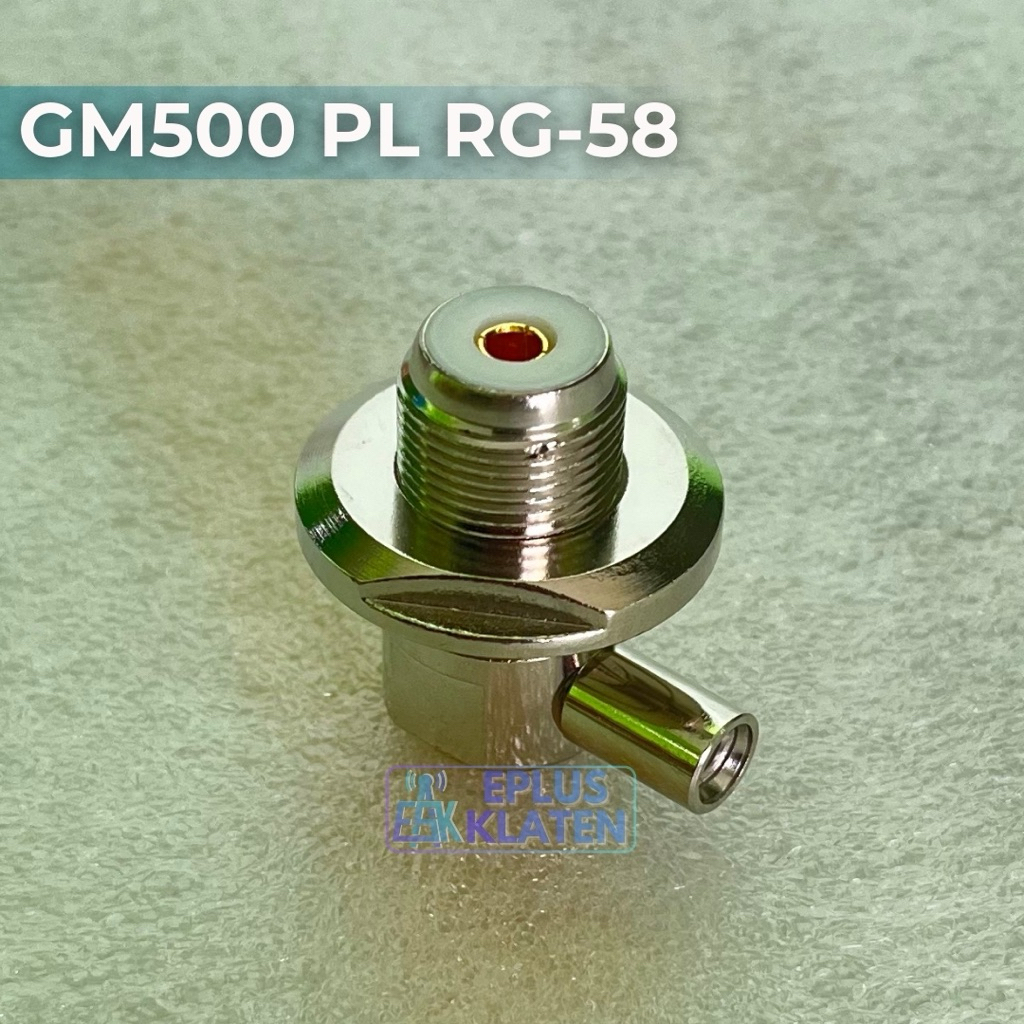 Konektor GM500 PL Female Iner Inner Kuningan RG58 RG142 Briket Bricket Mobil - KN116