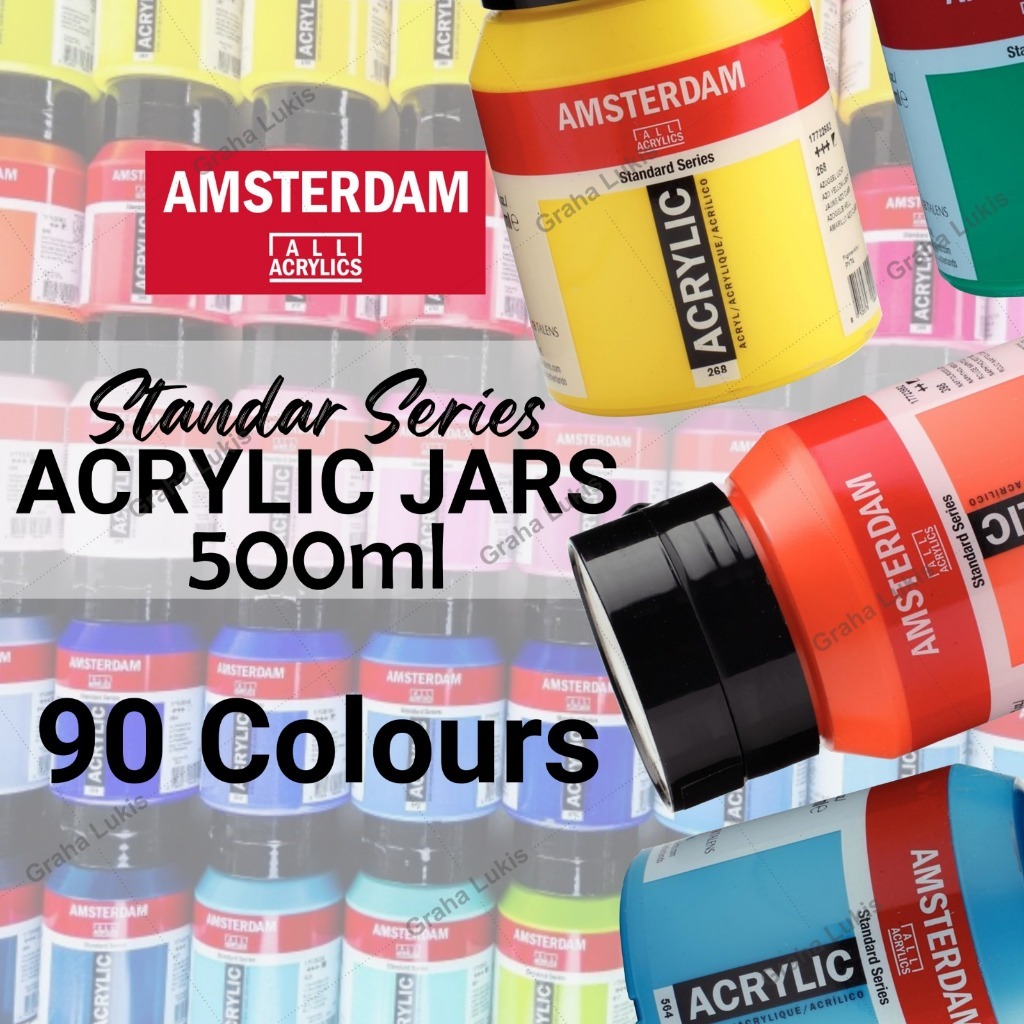 

Amsterdam Acrylic 500ml Varian Pearl/Reflex/Metallic Series / Cat Akrilik VARIAN 2