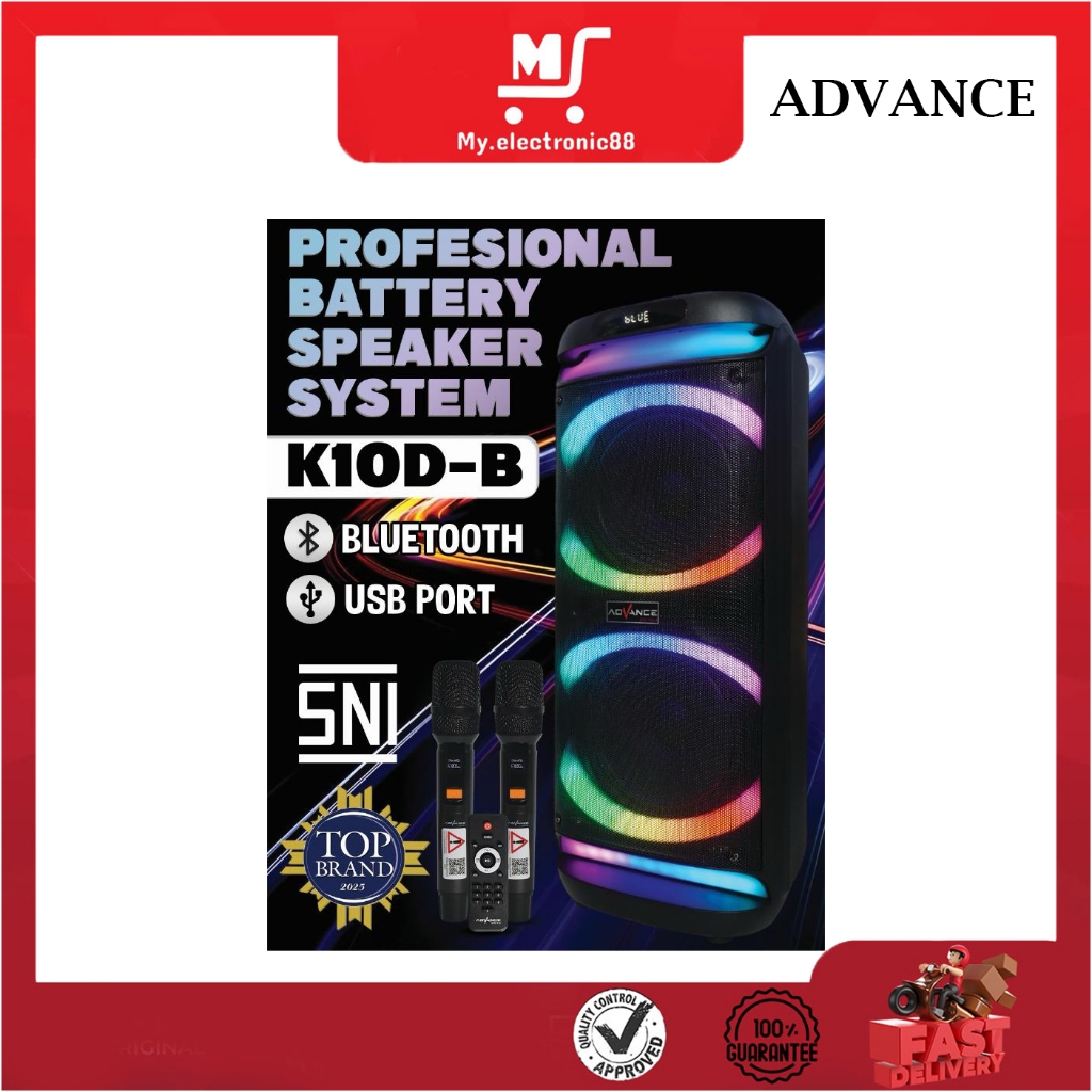 ADVANCE SPEAKER BLUETOOTH K10D-B
