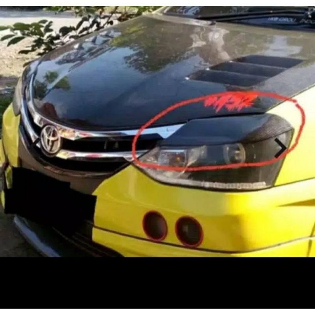 Eyelid Mata Sipit Cover Headlamp Etios Valco