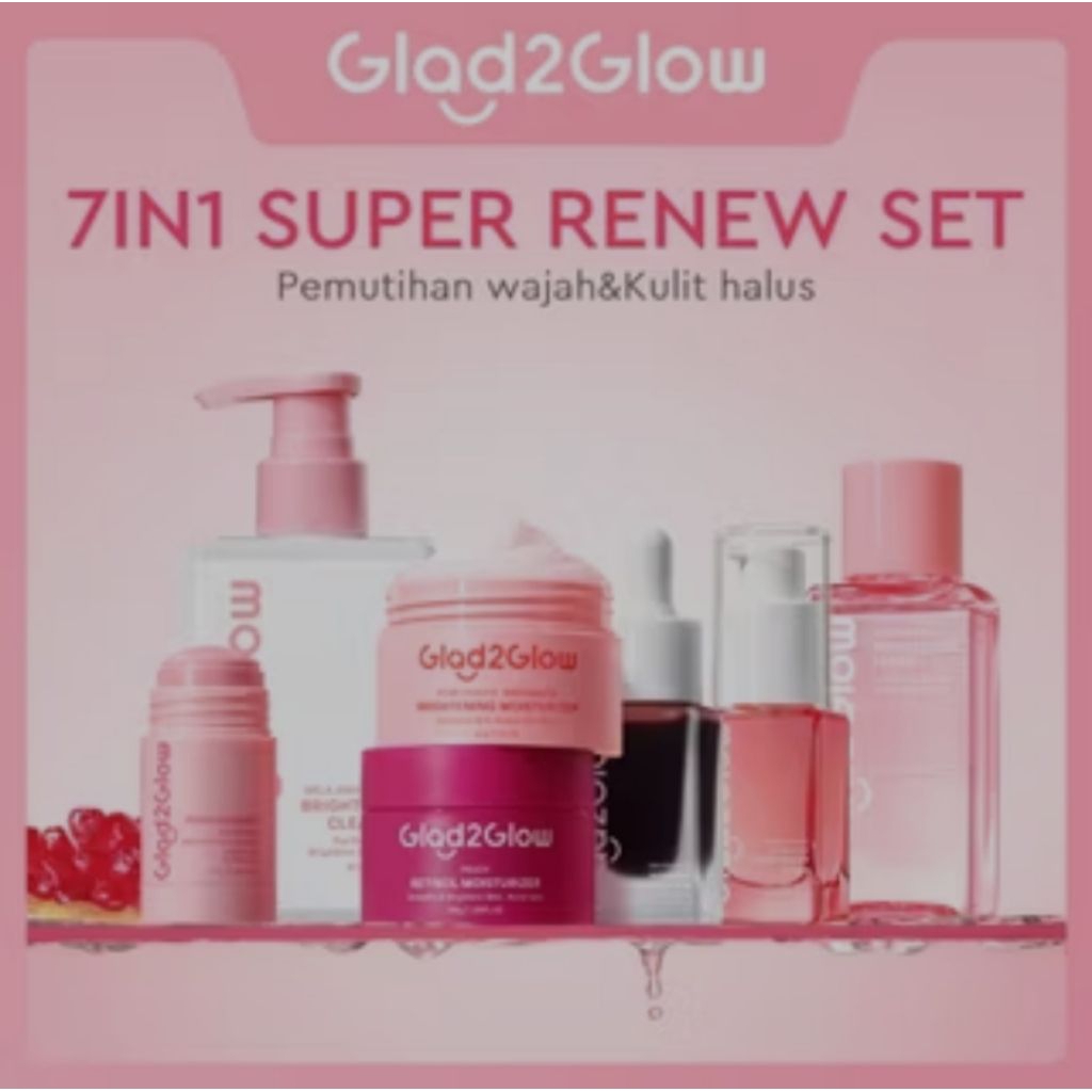 G2G GLAD2 GLOW SKINCARE PAKET GLOWING