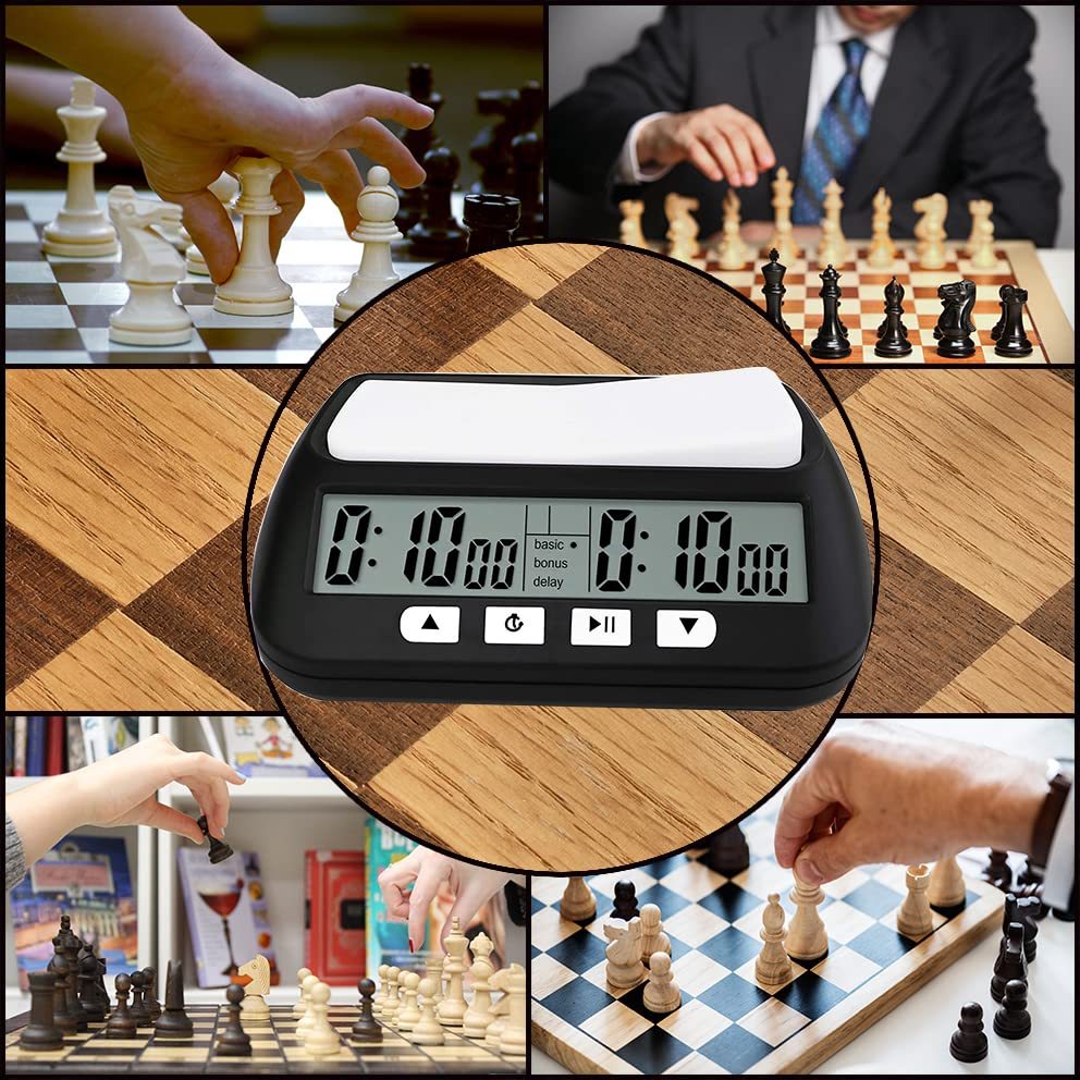 Jam Catur Butterfly Digital Chess Clock Count Timer / Down Timer Chess Game Hitam / Clock Digital