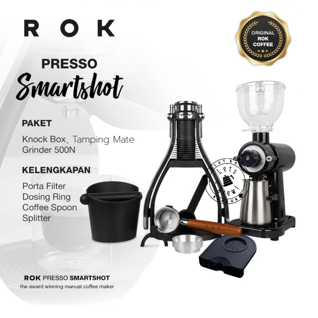 PAKET KEDAI KOPI ROK PRESSO SMARTSHOOT + GRINDER