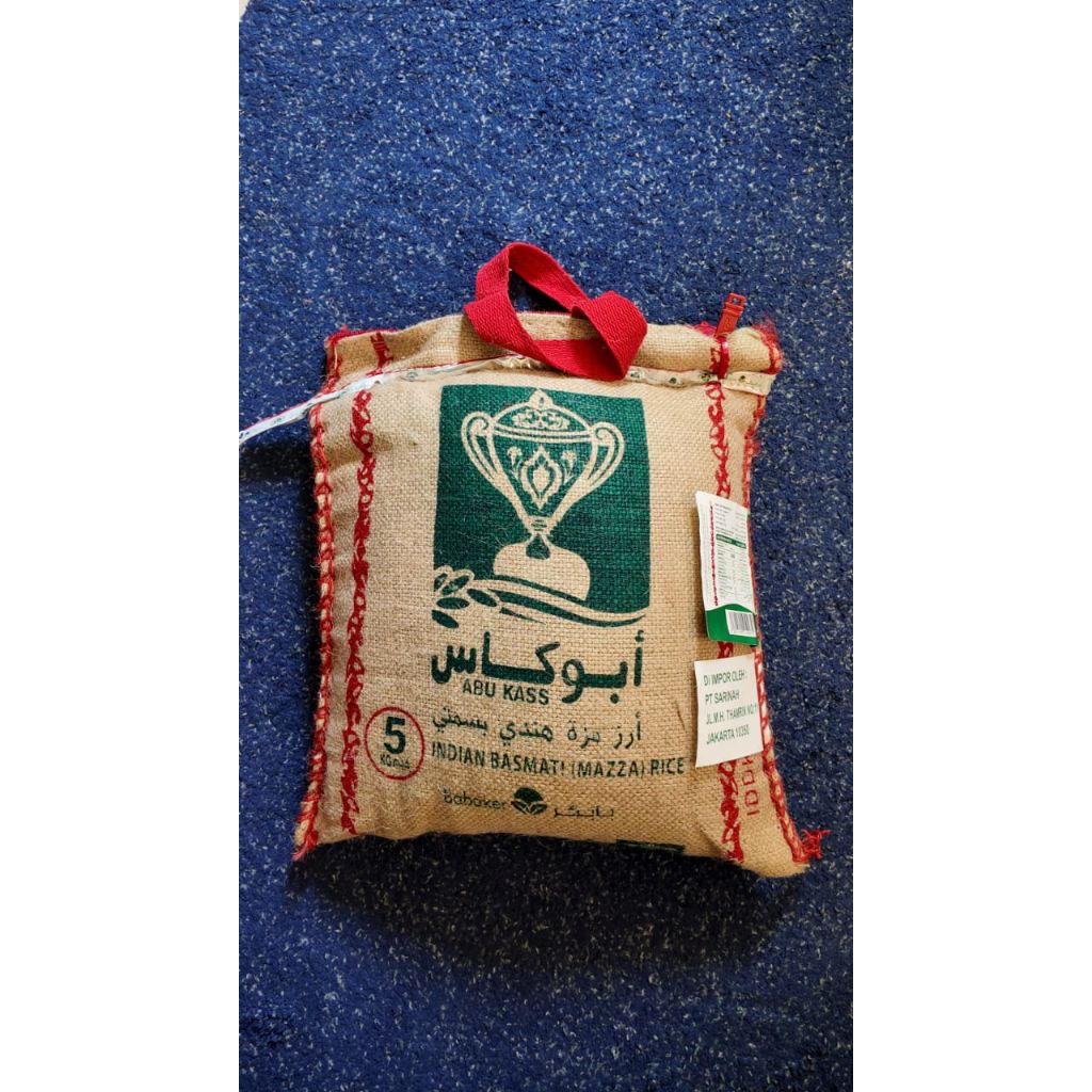 

Beras Basmati Abu kass Premium india Berat 5 kg Termurah