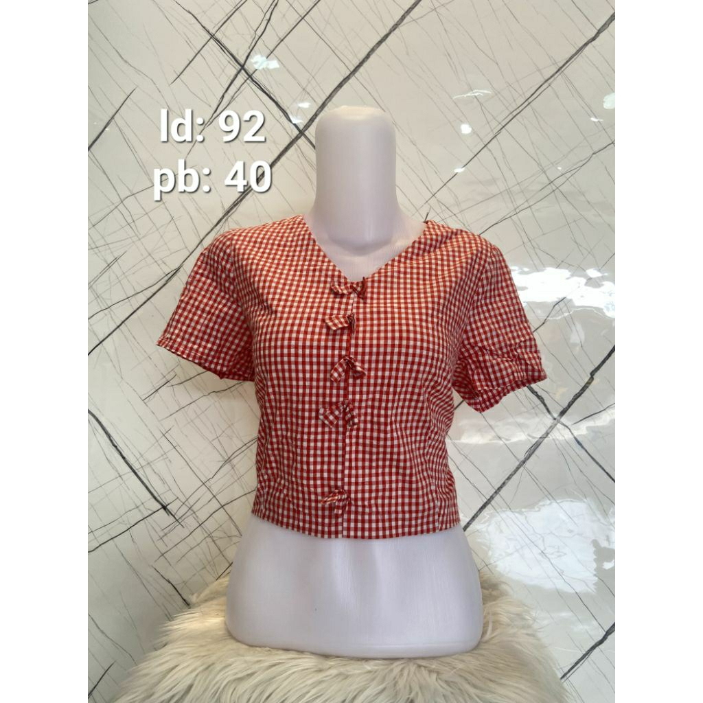 blouse atasan pl merah