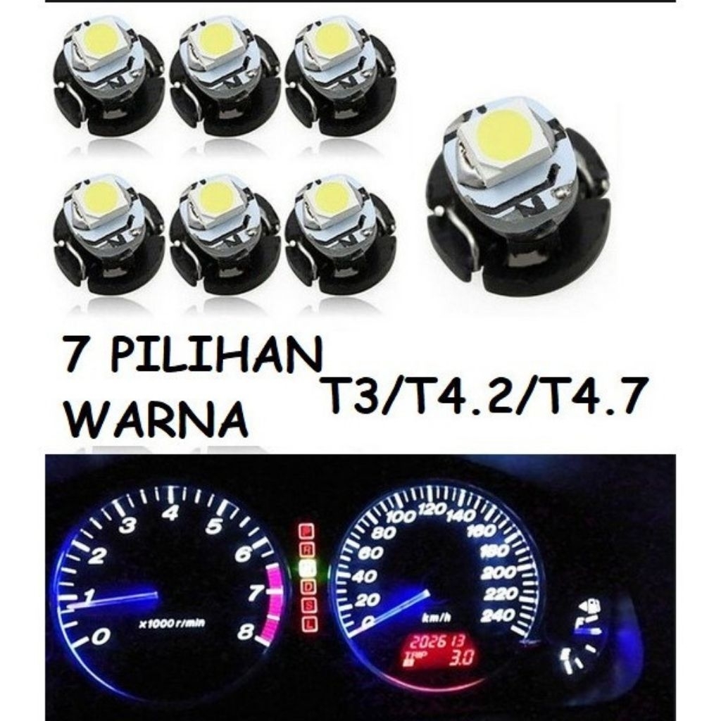 LAMPU LED DASHBOARD SPEEDOMETER PANEL AC MOBIL T3 T4,2 T4,7