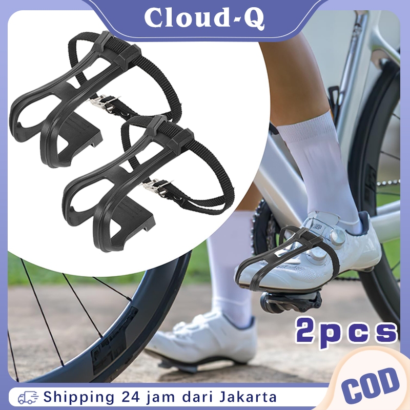 Pedal Sepeda Fixie Strap / Paket Toe Clip Tali Strap / Strap Pedal Sepeda Fixie Balap Roadbike